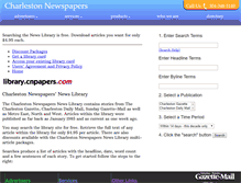 Tablet Screenshot of newslibrary.cnpapers.com